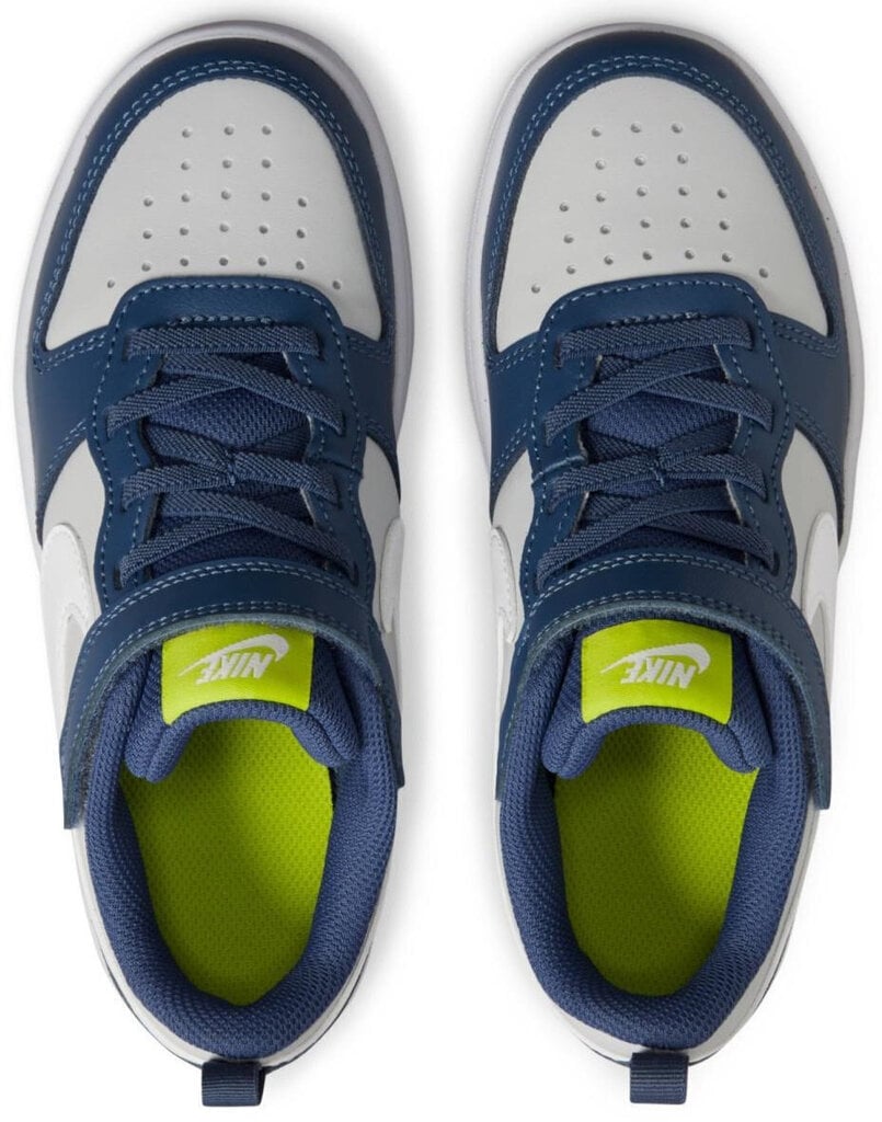 Nike Apavi Court Borough Low 2 Blue Grey BQ5451 016 BQ5451 016/2.5 cena un informācija | Sporta apavi bērniem | 220.lv
