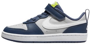 Nike Apavi Court Borough Low 2 Blue Grey BQ5451 016 BQ5451 016/2.5 цена и информация | Детская спортивная обувь | 220.lv
