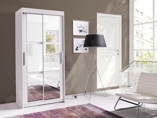 Skapis BARON 120 Mirror-balts цена и информация | Шкафы | 220.lv