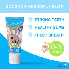 Детская зубная паста от 0-3 лет Brush Baby Toothpaste Applemint Art.BRB127, 50 мл цена и информация | Зубные щетки, пасты | 220.lv