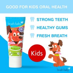 Детская зубная паста от 6 лет Brush Baby Toothpaste Spearmint Art.BRB028, 50 мл цена и информация | Зубные щетки, пасты | 220.lv