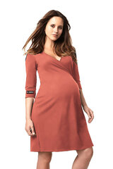 La Bebe™ Nursing Cotton Dress Donna Art.127325 Coral Red Pirms/Pēc dzemdību kleita/halāts cena un informācija | Sieviešu džemperi | 220.lv