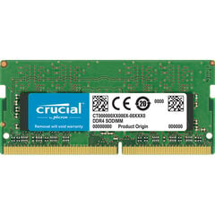 Оперативная память Crucial RAM, DDR4, 16GB, SO DIMM , 260-PIN цена и информация | Оперативная память (RAM) | 220.lv