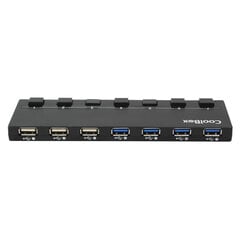 USB centrmezgls CoolBox HUBCOO356A цена и информация | Адаптеры и USB разветвители | 220.lv