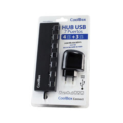 USB centrmezgls CoolBox HUBCOO356A цена и информация | Адаптеры и USB разветвители | 220.lv