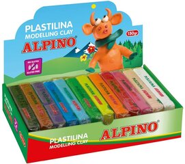 Пластилин Alpino, 12 цветов х 150 г цена и информация | Принадлежности для рисования, лепки | 220.lv
