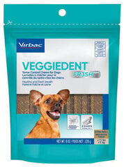 VIRBAC Veggiedent Fresh XS (suņiem līdz 5 kg) 15 gab. цена и информация | Лакомства для собак | 220.lv