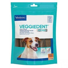 VIRBAC Veggiedent Fresh S (5-10 kg) suņiem, 15 gab. cena un informācija | Gardumi suņiem | 220.lv