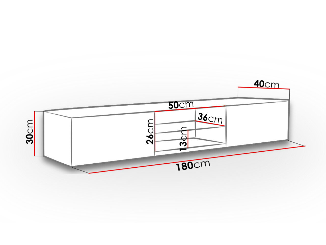 TV galds 180 Zigo glass-balts / balts spīdīgs цена и информация | TV galdiņi | 220.lv