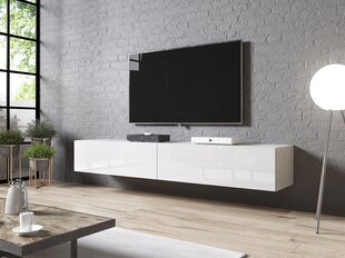 TV galds 200 Koda-balts / balts spīdīgs цена и информация | Тумбы под телевизор | 220.lv