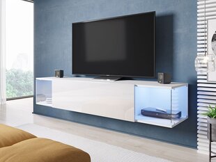 TV skapis ZIGO SKY-balts / balts spīdīgs cena un informācija | TV galdiņi | 220.lv