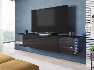 TV skapis ZIGO SKY-melns / melns spīdīgs cena un informācija | TV galdiņi | 220.lv