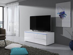 TV skapis CLEO XI L-balts / balts spīdīgs cena un informācija | TV galdiņi | 220.lv