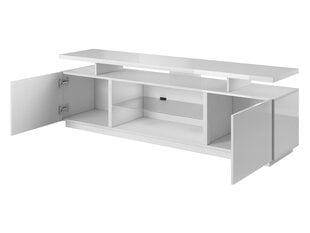 TV galds ANICETO-balts spīdīgs (balts, spīdīgs) cena un informācija | TV galdiņi | 220.lv