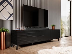 TV galds DOPPO 3D-melns (melns) cena un informācija | TV galdiņi | 220.lv