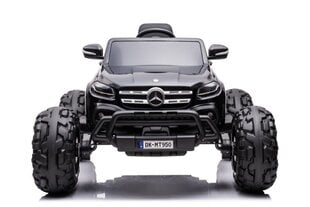 Elektromobilis bērniem Mercedes DK-MT950 4x4, melns lakots cena un informācija | Bērnu elektroauto | 220.lv