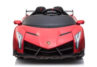 Divvietīgs bērnu elektroauto Lamborghini Veneno, sarkans cena un informācija | Bērnu elektroauto | 220.lv