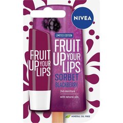Lūpu balzams Nivea Fruit Up Your Lips Sorbet Blackberry 5.5 ml cena un informācija | Lūpu krāsas, balzāmi, spīdumi, vazelīns | 220.lv