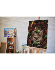 Tropu lauva, gleznošanas komplekts, 40x50 cm cena un informācija | Gleznas pēc numuriem | 220.lv