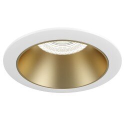 Spotlampa Maytoni Tehnical kolekcija baltā krāsā ar zelta detaļām GU10 &Oslash;8,6cm DL053-01WMG cena un informācija | Griestu lampas | 220.lv