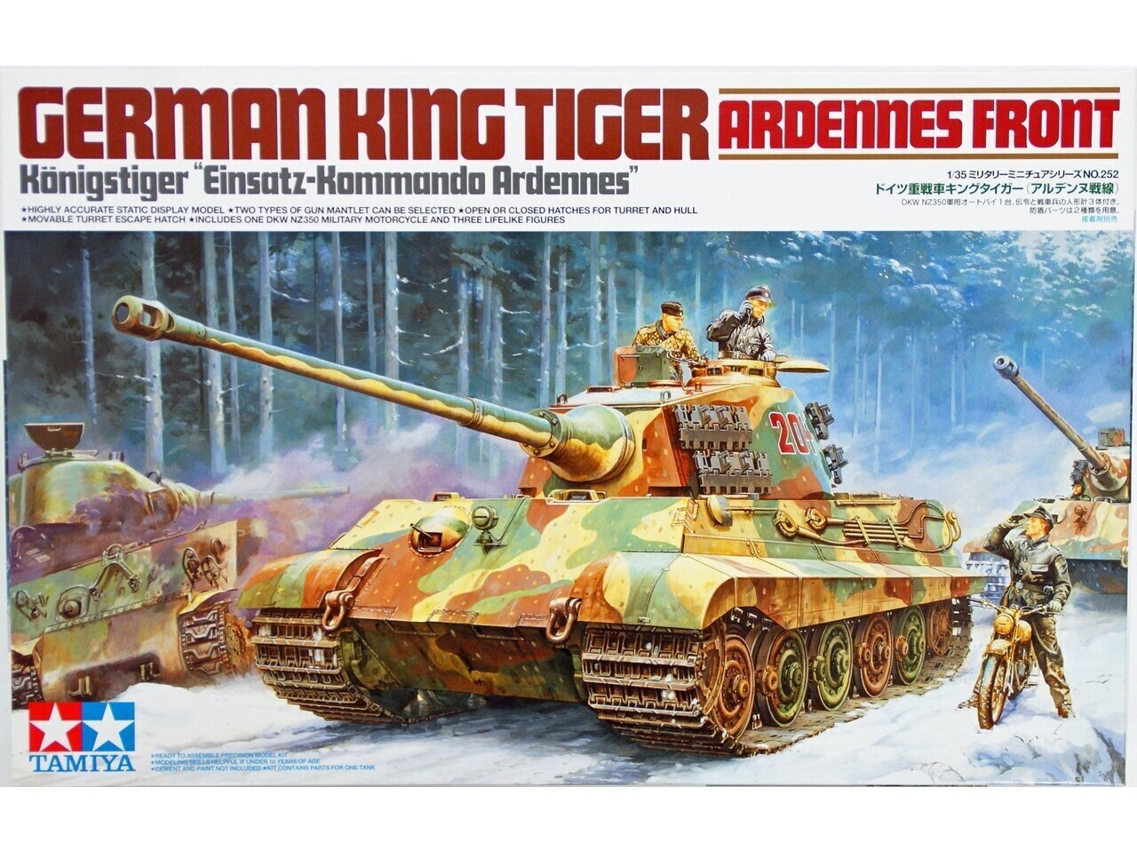 Tamiya - German King Tiger Ardennes Front, 1/35, 35252 cena un informācija | Konstruktori | 220.lv