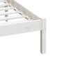 vidaXL gultas rāmis, balts, priedes masīvkoks, 140x190 cm цена и информация | Gultas | 220.lv