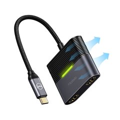 Переходник Mcdodo Rocky Series USB-C на 2x HDMI 4K 60 Гц HU-7390 цена и информация | Адаптеры и USB разветвители | 220.lv