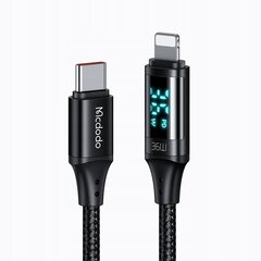 Телефонный кабель McDodo, DIGITAL PRO USB-C, для iPhone, 20 Вт 1,2 м черный цена и информация | Кабели и провода | 220.lv