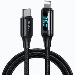 Телефонный кабель McDodo, DIGITAL PRO USB-C, для iPhone, 20 Вт 1,2 м черный цена и информация | Кабели и провода | 220.lv