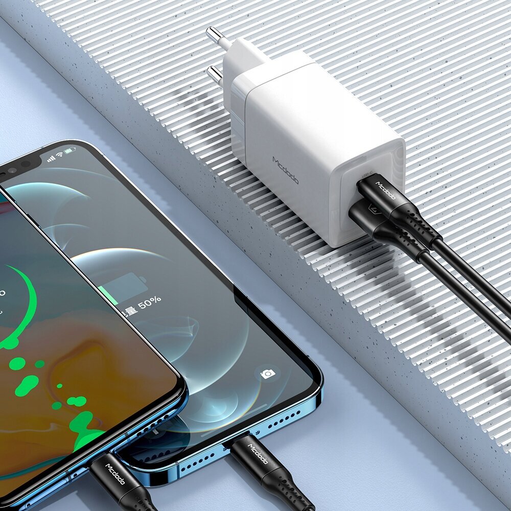 Mcdodo мини GaN зарядное устройство для телефона, 2X USB/USB-C PD QC - 47  Вт CH-8580 цена | 220.lv