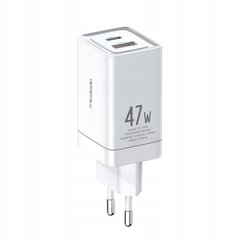 Mcdodo mini GaN tālruņa lādētājs, 2X USB/USB-C PD QC - 47W CH-8580 cena un informācija | Akumulatoru lādētāji | 220.lv