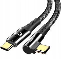 McDodo USB-C PD 2.0 QC 4.0 5A 100W 2M черный CA-8323 угловой кабель для телефона цена и информация | Кабели и провода | 220.lv