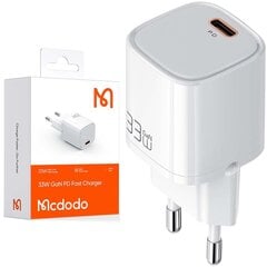 Mcdodo nano GaN, зарядное устройство для телефона USB-C PD QC - 33 Вт CH-0080 цена и информация | Зарядные устройства для аккумуляторов | 220.lv