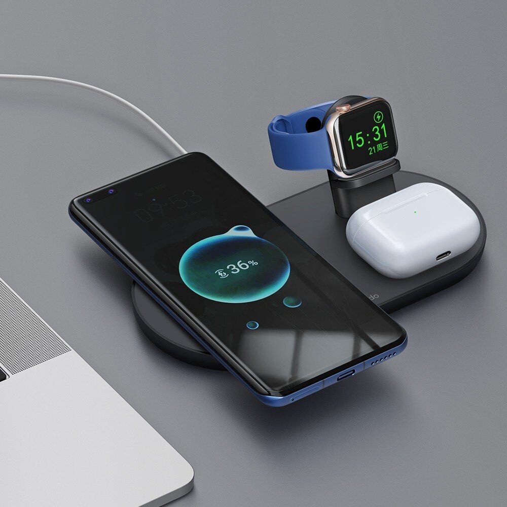 Mcdodo Docking station, 3-in-1 lādētājs iPhone, Airpods, Watch CH-7061 cena un informācija | Lādētāji un adapteri | 220.lv