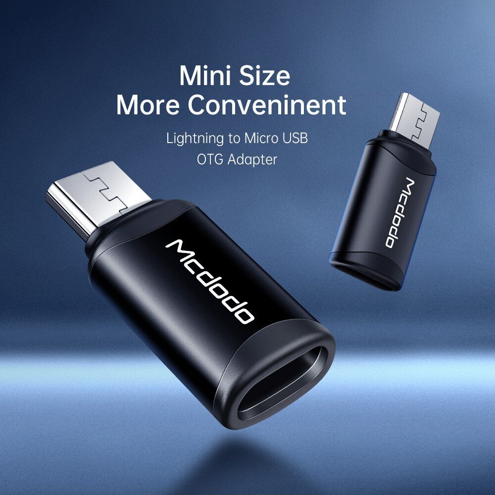 Mcdodo adapteris/konvertors no C tipa uz mikro melnu OT-7690 cena un informācija | Adapteri un USB centrmezgli | 220.lv