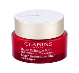 Nakts sejas krēms pret grumbām Clarins Super Restorative, 50 ml цена и информация | Кремы для лица | 220.lv