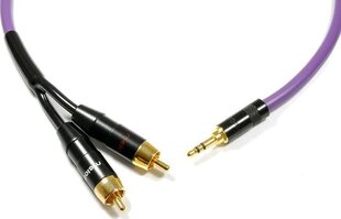 Melodika Jack 3.5mm - RCA (Cinch) x2 4m cena un informācija | Kabeļi un vadi | 220.lv