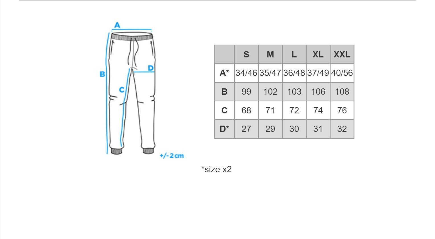 Vīriešu skriešanas bikses Ombre P885 zils цена и информация | Vīriešu bikses | 220.lv