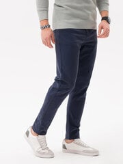 Мужские брюки чинос Омбре P1059, темно-синие цена и информация | Мужские брюки | 220.lv