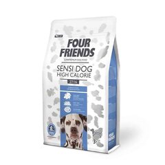 Four Friends Sensi Dog High Calorie bezglutēna sausā barība jūtīgiem suņiem ar pīles gaļu un tītara gaļu, 3 kg cena un informācija | Sausā barība suņiem | 220.lv