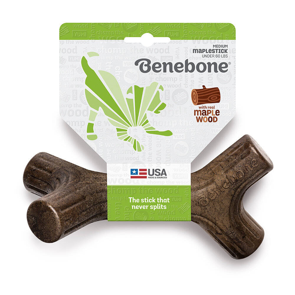 Benebone Maplestick Medium košļājamā rotaļlieta suņiem ar kļavu koka smaržu cena un informācija | Suņu rotaļlietas | 220.lv