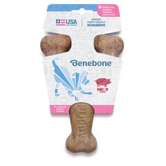 Benebone Puppy Wishbone Bacon Medium košļājamā rotaļlieta kucēniem ar bekona garšu cena un informācija | Suņu rotaļlietas | 220.lv