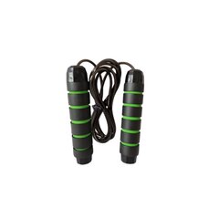 Скакалка Thomaz Sport The Jump 3, черная/ зеленая цена и информация | Скакалка Tunturi Pro Adjustable Speed Rope | 220.lv