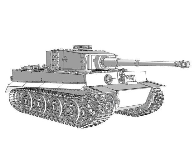 Das Werk - PzKpfwg.VI Tiger I late, 1/35, 35028 cena un informācija | Konstruktori | 220.lv
