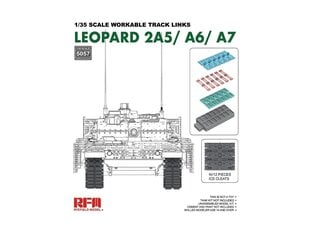 Rye Field Model - Workable Track Links for Leopard 2A5/A6/A7, 1/35, 5057 цена и информация | Принадлежности для рисования, лепки | 220.lv