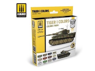  Набор акриловых красок Ammo Mig Tiger I Colors, 7182 цена и информация | Принадлежности для рисования, лепки | 220.lv