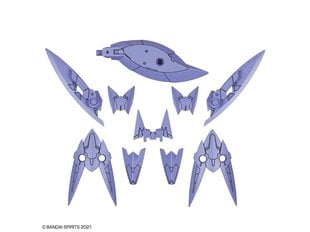 Сборная пластиковая модель Bandai - 30MS Option Parts Set 4 (Stealth Armor), 62073 цена и информация | Конструкторы и кубики | 220.lv