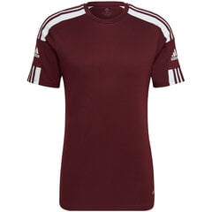 Мужская блузка с короткими рукавами Adidas Squadra 21 Джерси GN8091, бордовый цвет цена и информация | Футбольная форма и другие товары | 220.lv