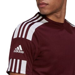 Мужская блузка с короткими рукавами Adidas Squadra 21 Джерси GN8091, бордовый цвет цена и информация | Футбольная форма и другие товары | 220.lv