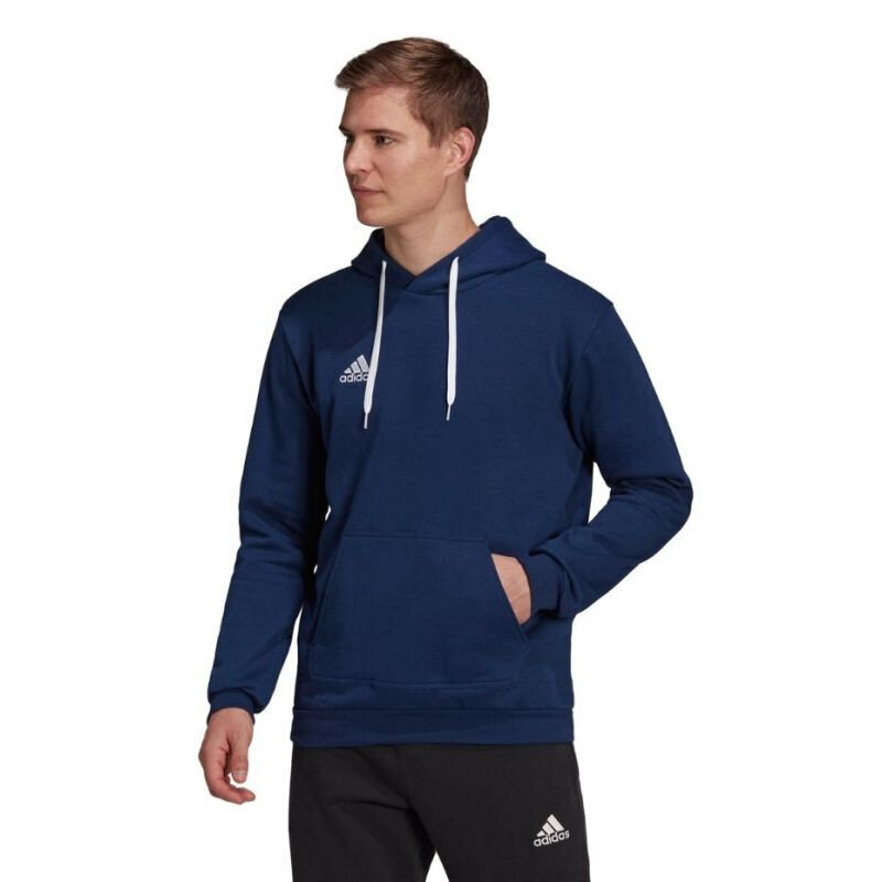 Vīriešu sporta krekls ar kapuci Adidas Entrada 22 H57513, tumši zils цена и информация | Sporta apģērbs vīriešiem | 220.lv
